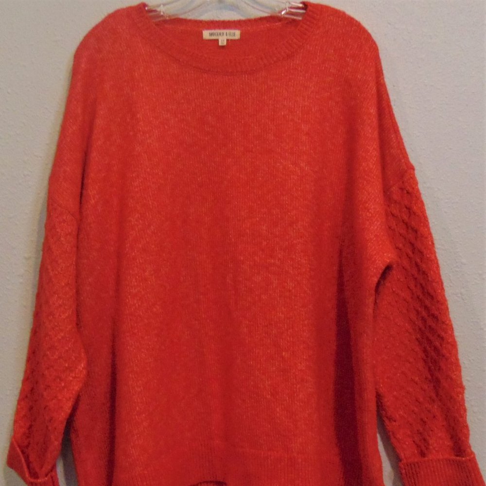 Margeaux & Ellie Red Knit Sweater